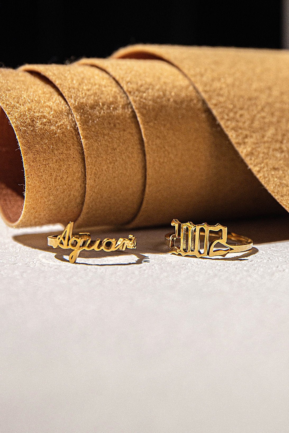 12 Zodiac Letter Rings - Zinfu