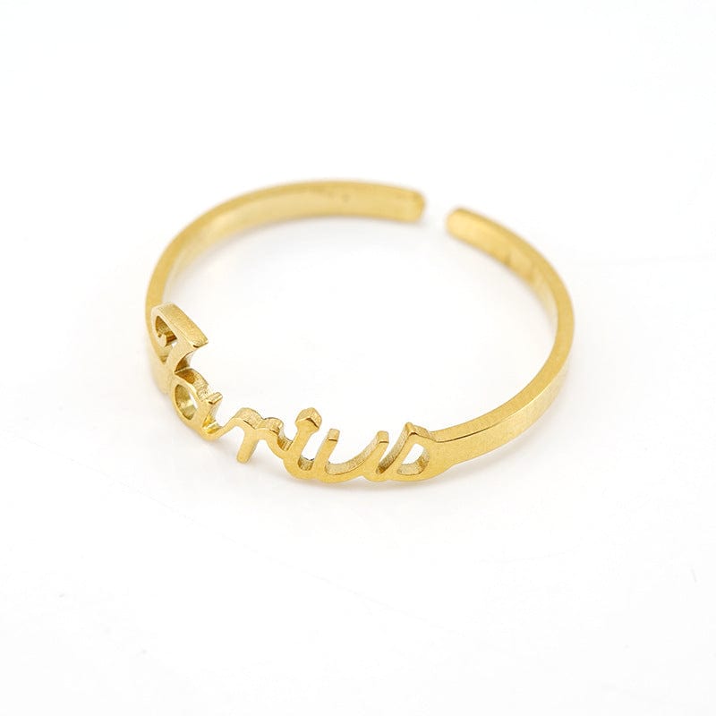 12 Zodiac Letter Rings - Zinfu