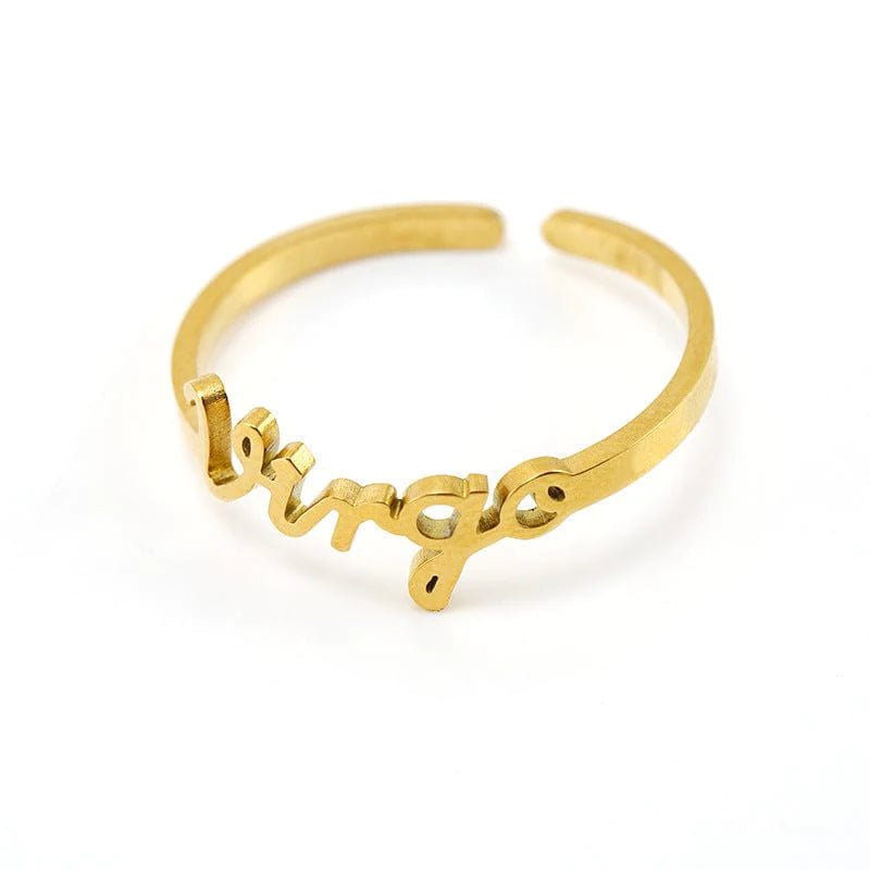 12 Zodiac Letter Rings - Zinfu