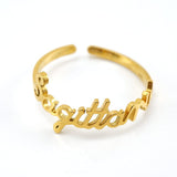 12 Zodiac Letter Rings - Zinfu