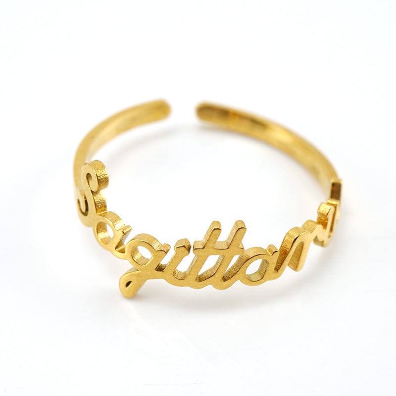 12 Zodiac Letter Rings - Zinfu