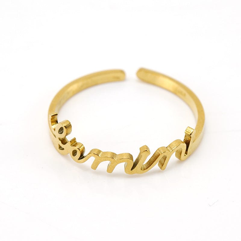 Bespoke Written Word Ring - 18k Gold - Gold - Solange Azagury-Partridge