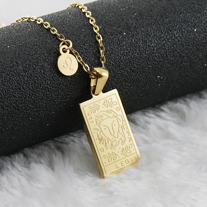 12 Zodiac Pendant Necklace - Zinfu