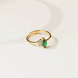 Asymmetrical Diamond Open Ring - Zinfu