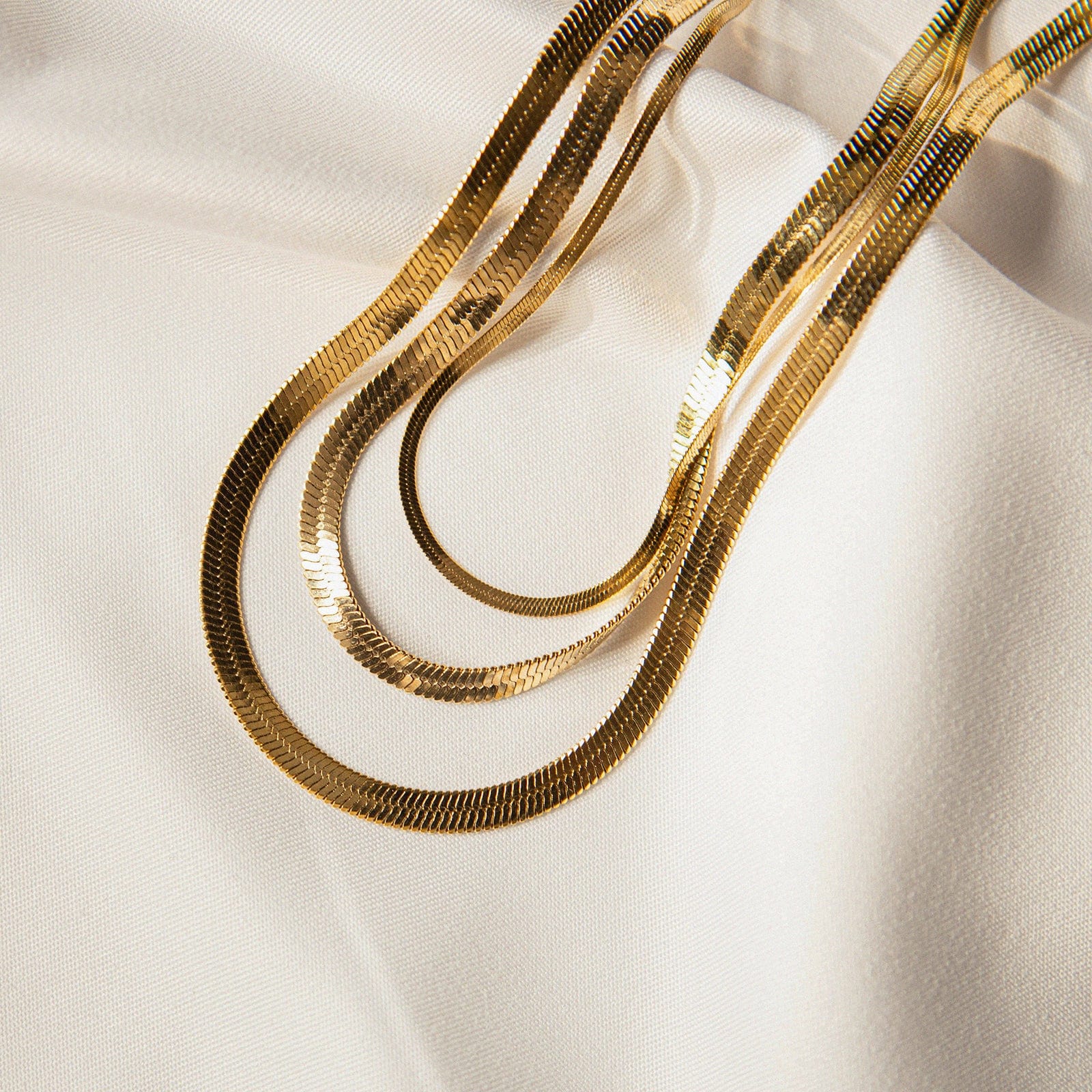 Basic Herringbone Necklace - Zinfu