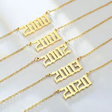 Birth Year 1990 to 2022 Necklace - Zinfu