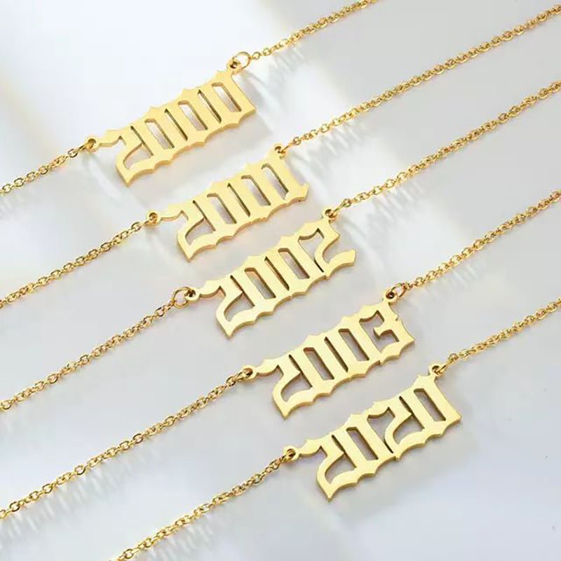 Birth Year 1990 to 2022 Necklace - Zinfu