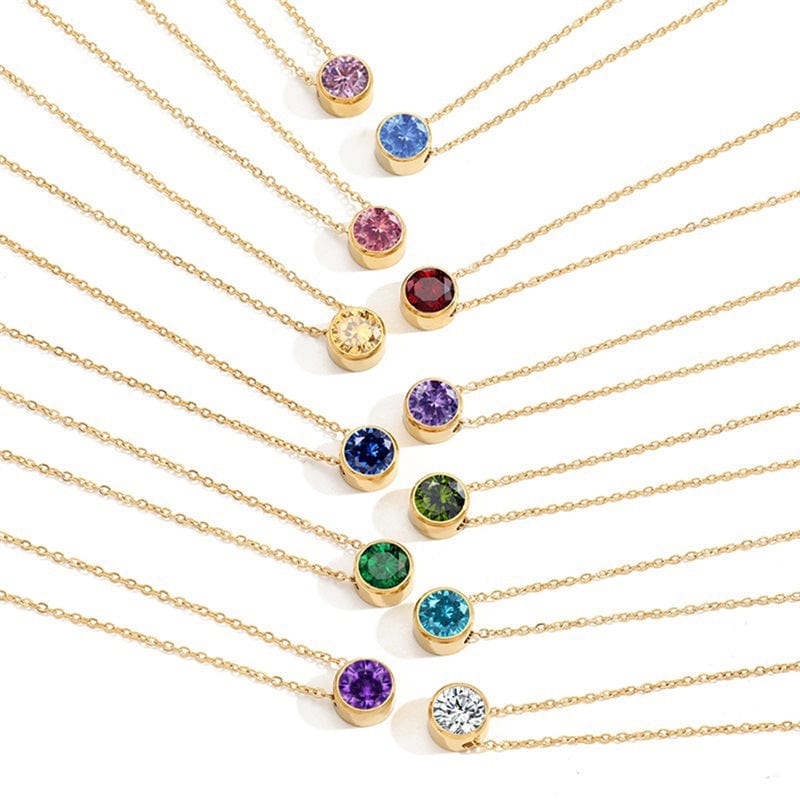 Birthstone Necklace - Zinfu