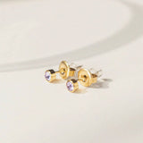 Birthstone stud earring - Zinfu