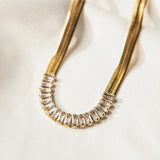 Blade Chain Necklace with Zircon - Zinfu