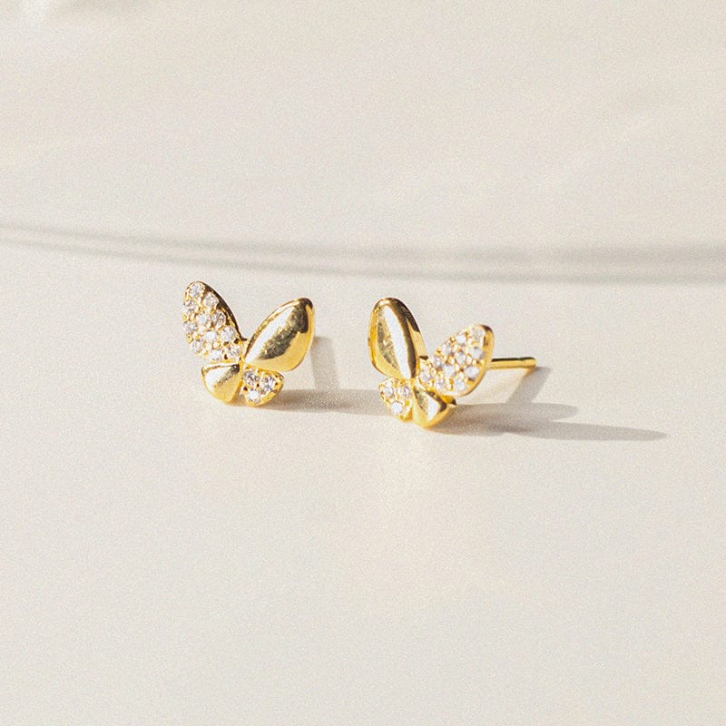 Butterfly Stud Earrings - Zinfu