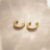 Cube Zircon Earrings - Zinfu