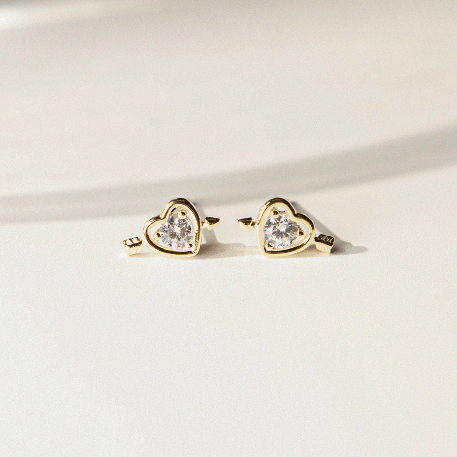 Cupid's Arrow | Stud Earrings - Zinfu