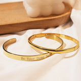 Customs Minimalist Open Bangle - Zinfu