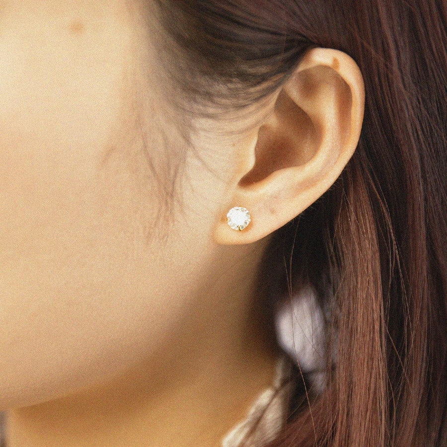 Diamond Stud Earrings - Zinfu