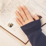 Full Diamond Open Ring - Zinfu