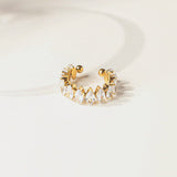 Full Diamond Open Ring - Zinfu