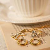 Initial Diamond Pedant Necklace - Zinfu