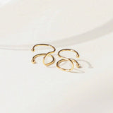 Minimalist double layer Ear Cuff - Zinfu