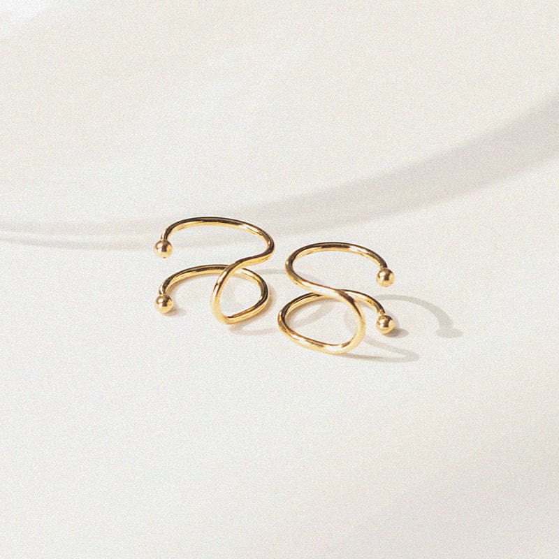 Minimalist double layer Ear Cuff - Zinfu