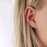 Minimalist double layer Ear Cuff - Zinfu