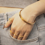 Minimalist Open Bangle - Zinfu