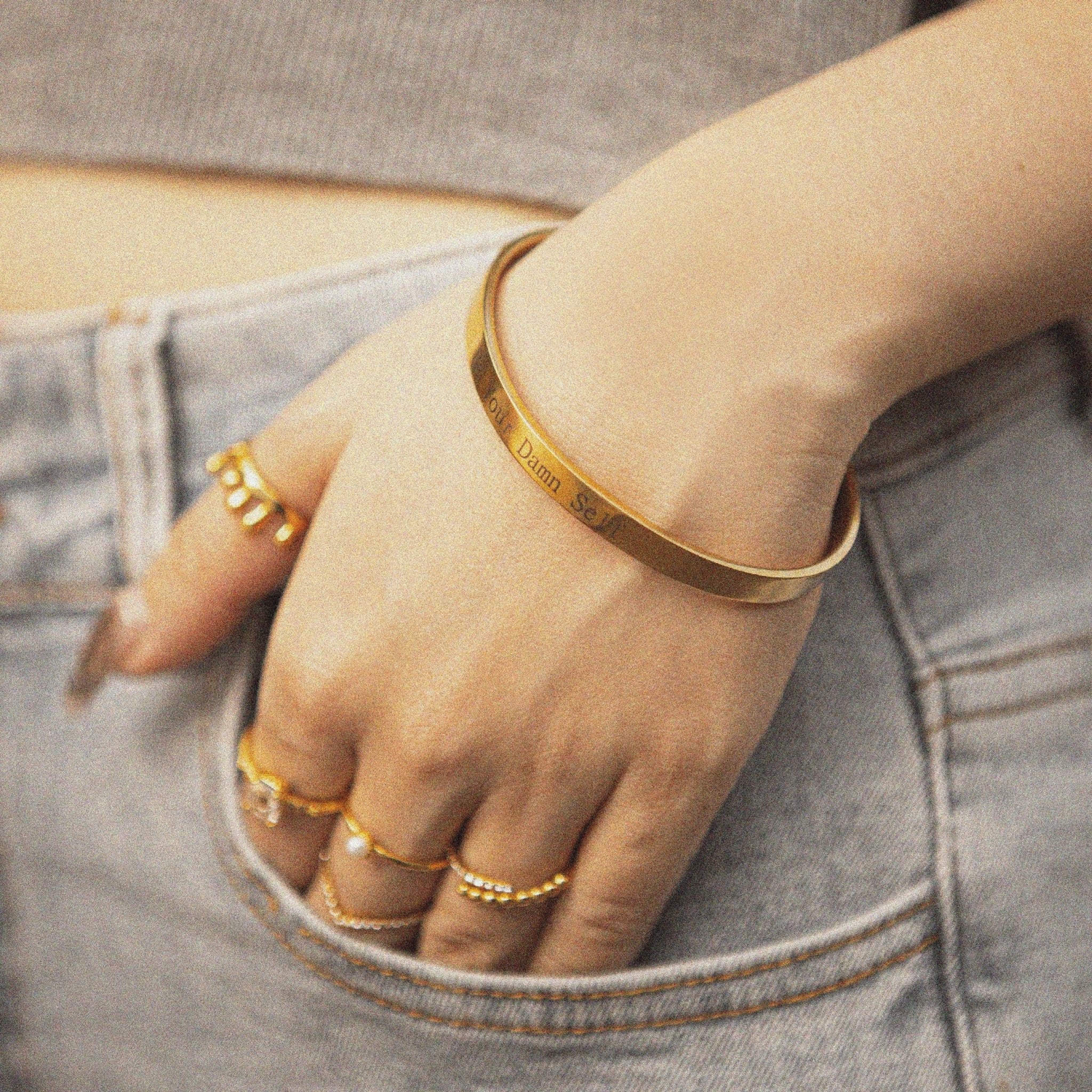 Minimalist Open Bangle - Zinfu