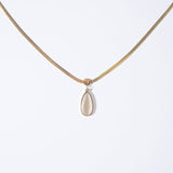 Moonlight Stone with Flattened Chain - Necklace - Zinfu