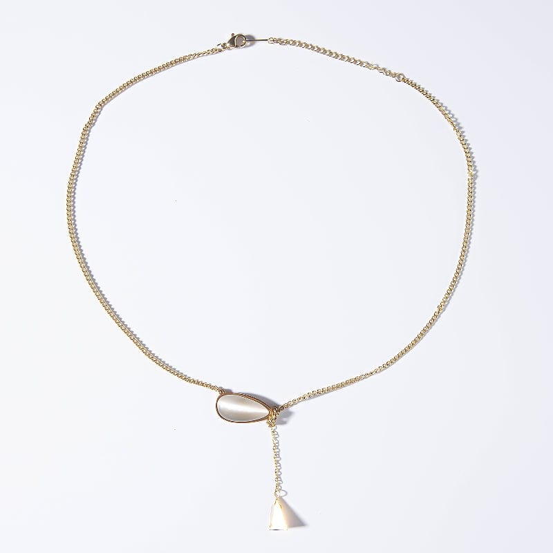 Moonlight Stone with Tassel - Necklace - Zinfu