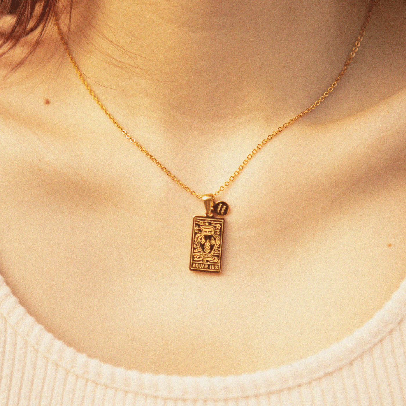 Necklace Zinfu 12 Zodiac Pendant Necklace