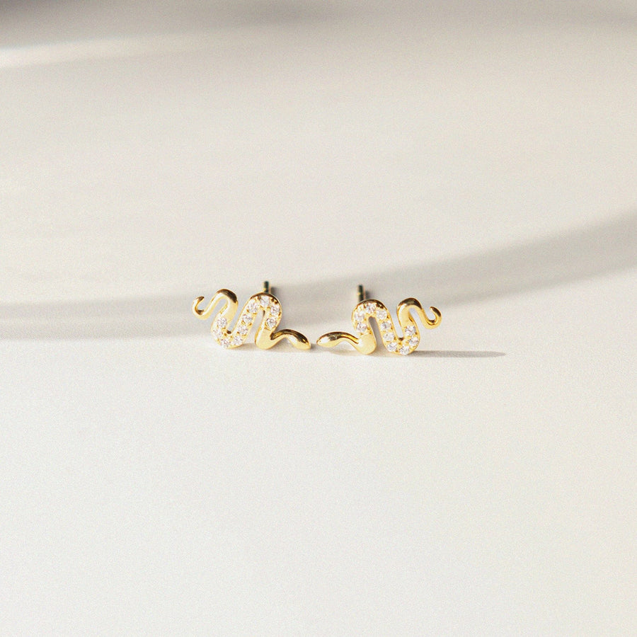 Snake | Stud Earrings - Zinfu