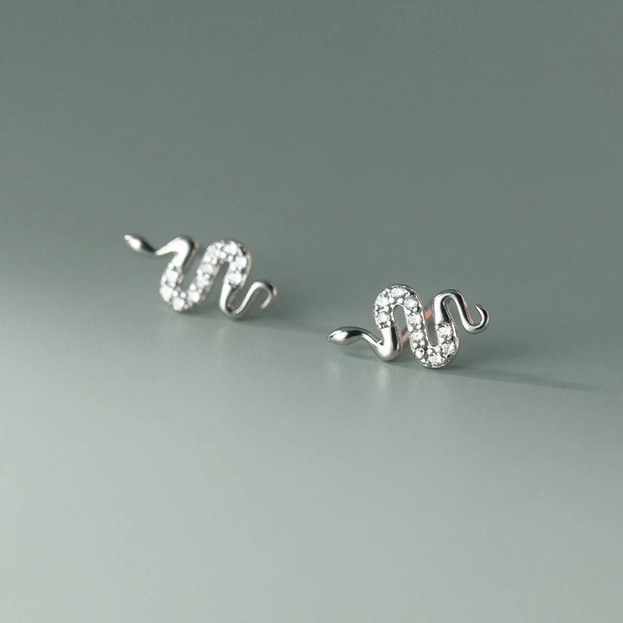 Snake | Stud Earrings - Zinfu