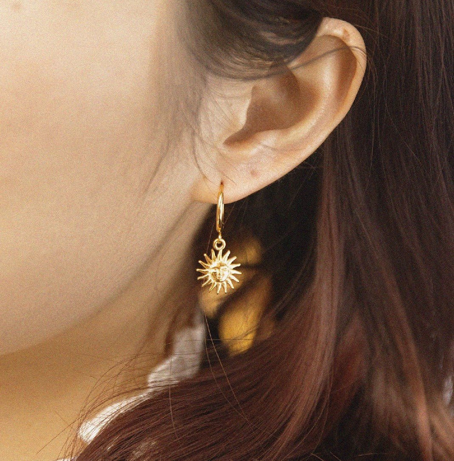 Solar Pendant Earrings - Zinfu