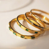 Sporadic Zircon Bangle - Zinfu