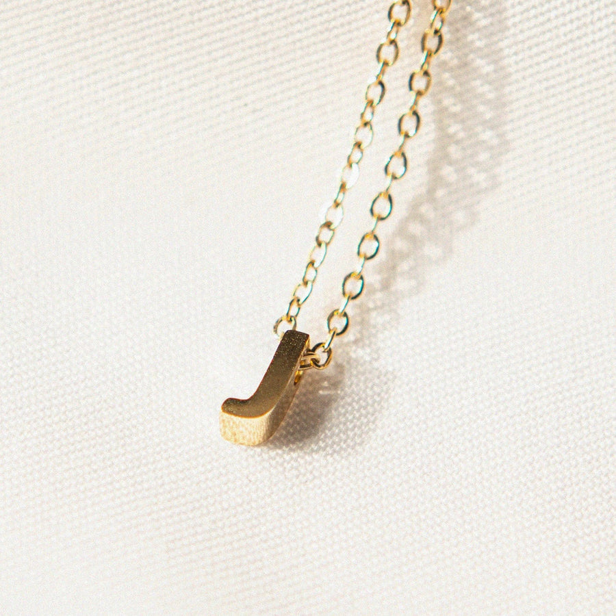 Necklace Zinfu Tiny Initial Letter Necklace