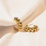 Twist Hoop | Earrings - Zinfu