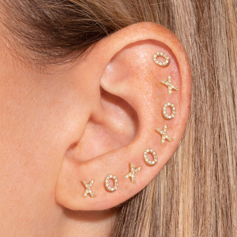 XO letter Earrings - Zinfu