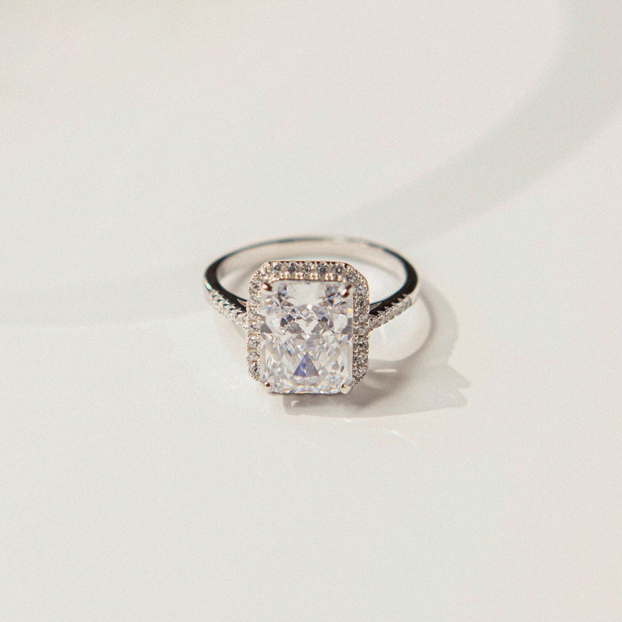 Zinfu S925 Moissanite Bonnie Ring - Zinfu