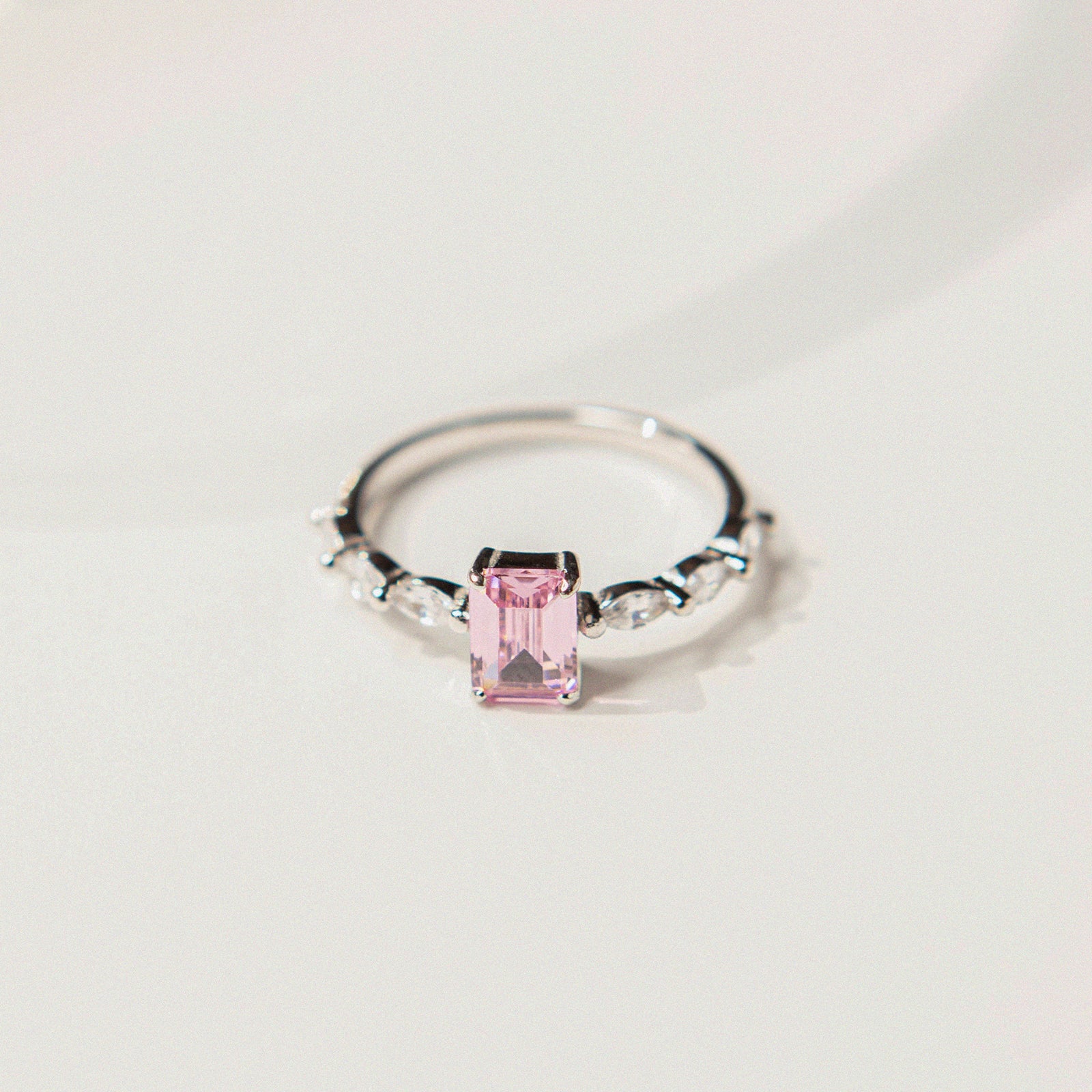 Zinfu S925 Zircon Hope Ring - Zinfu