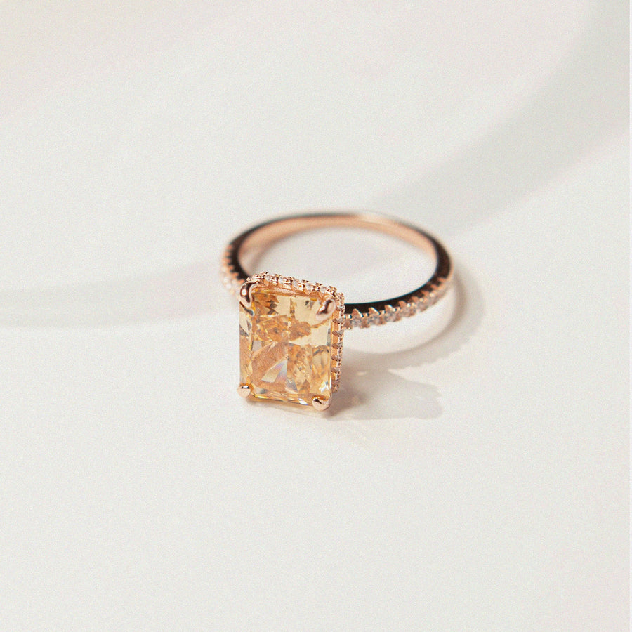 Zinfu S925 Zircon Mystics Ring - Rose Gold - Zinfu