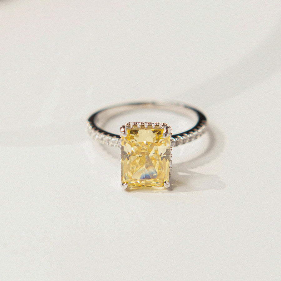 Zinfu S925 Zircon Mystics Ring Yellow - Zinfu